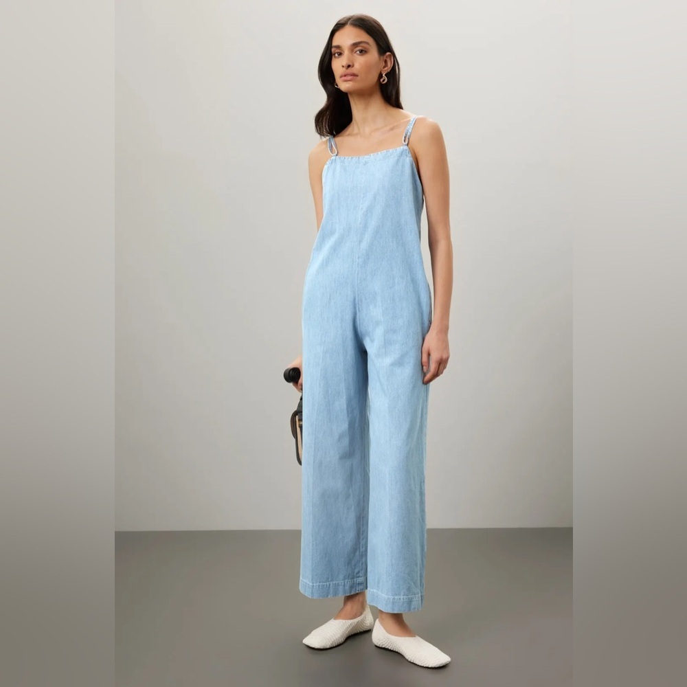 APC Rue Madam Denim Jumpsuit Blue FR 34 US 0-2 UEC light pastel A.P.C.